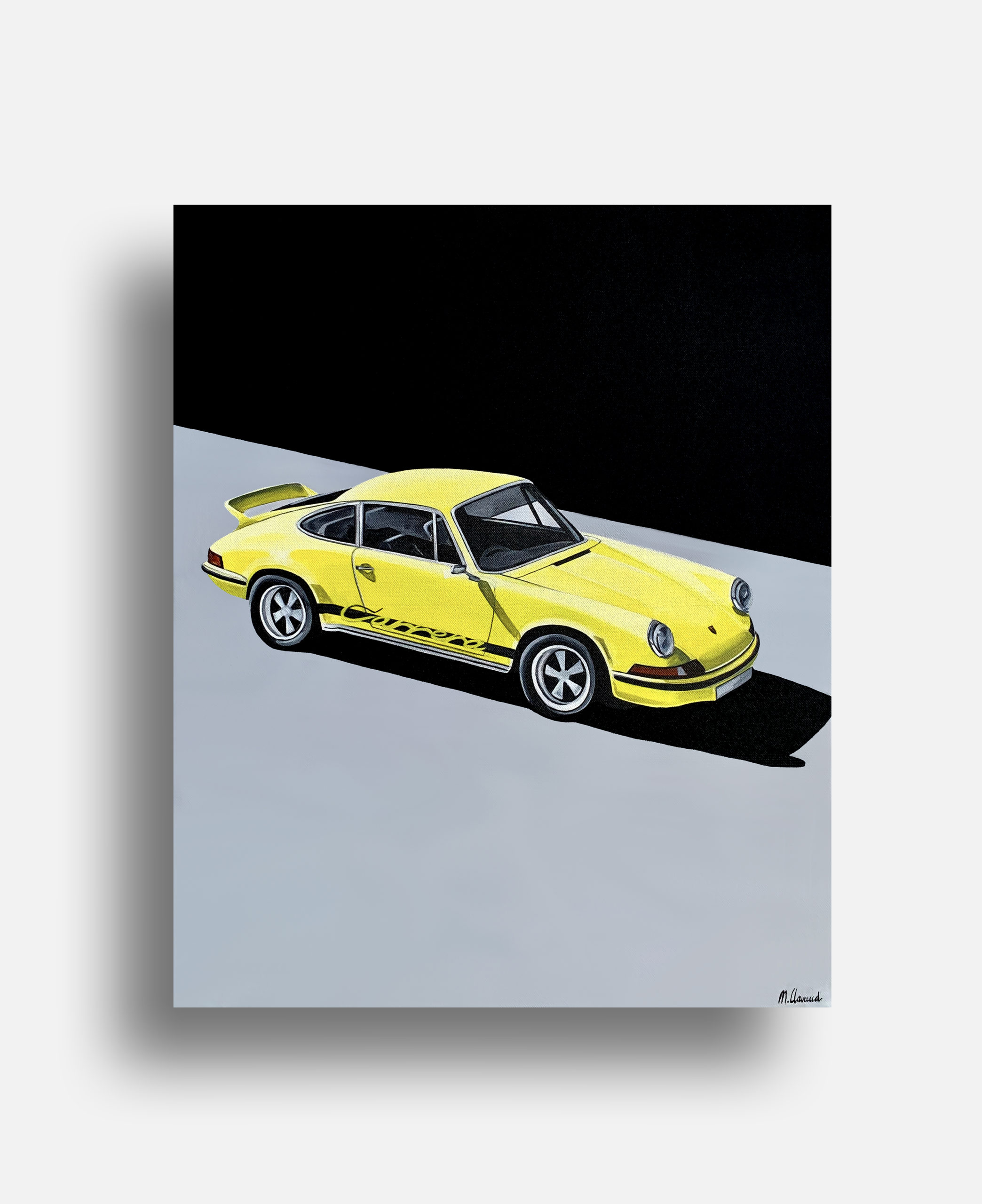 PORSCHE CARRERA JAUNE