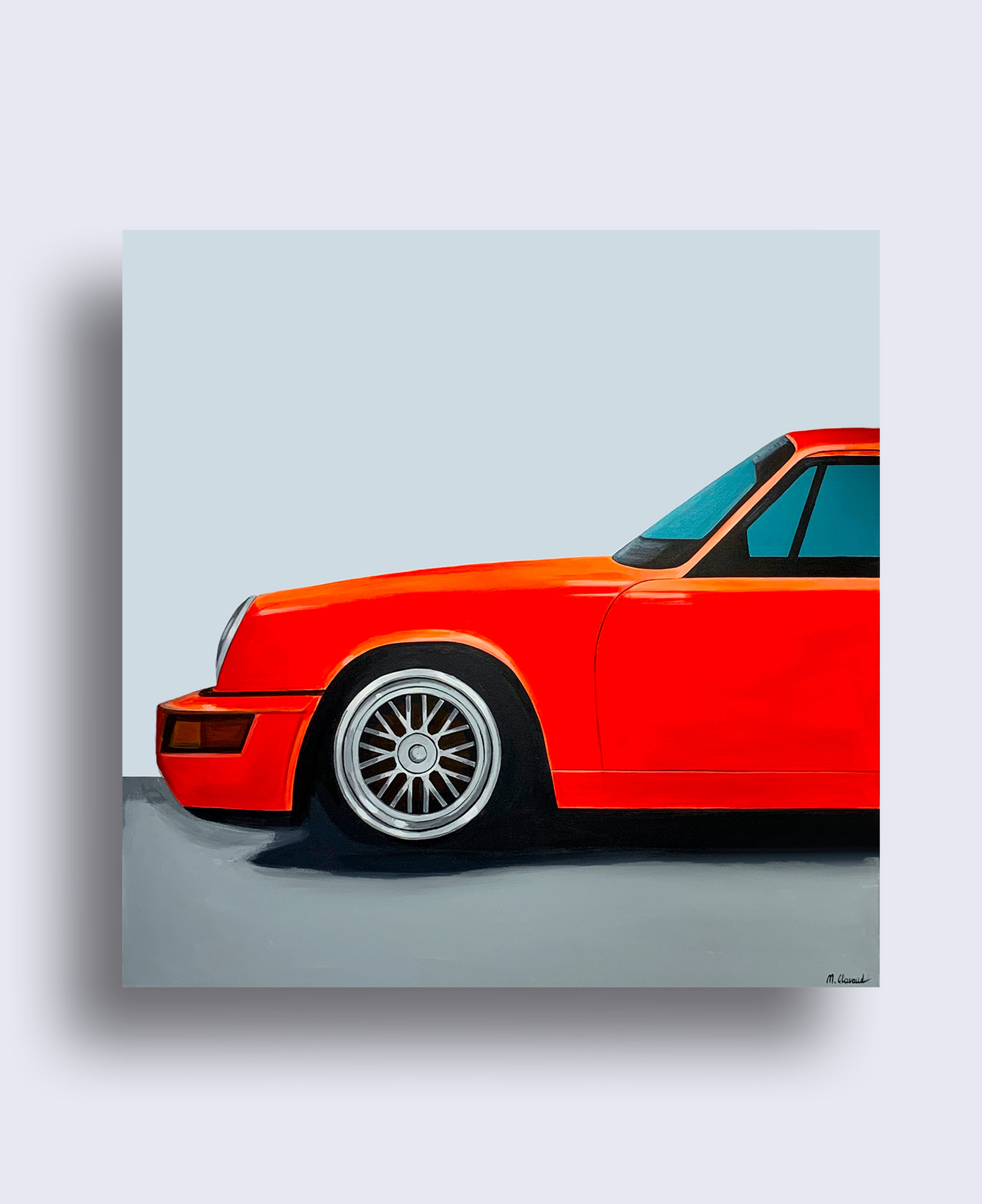 Porsche diptyque orange