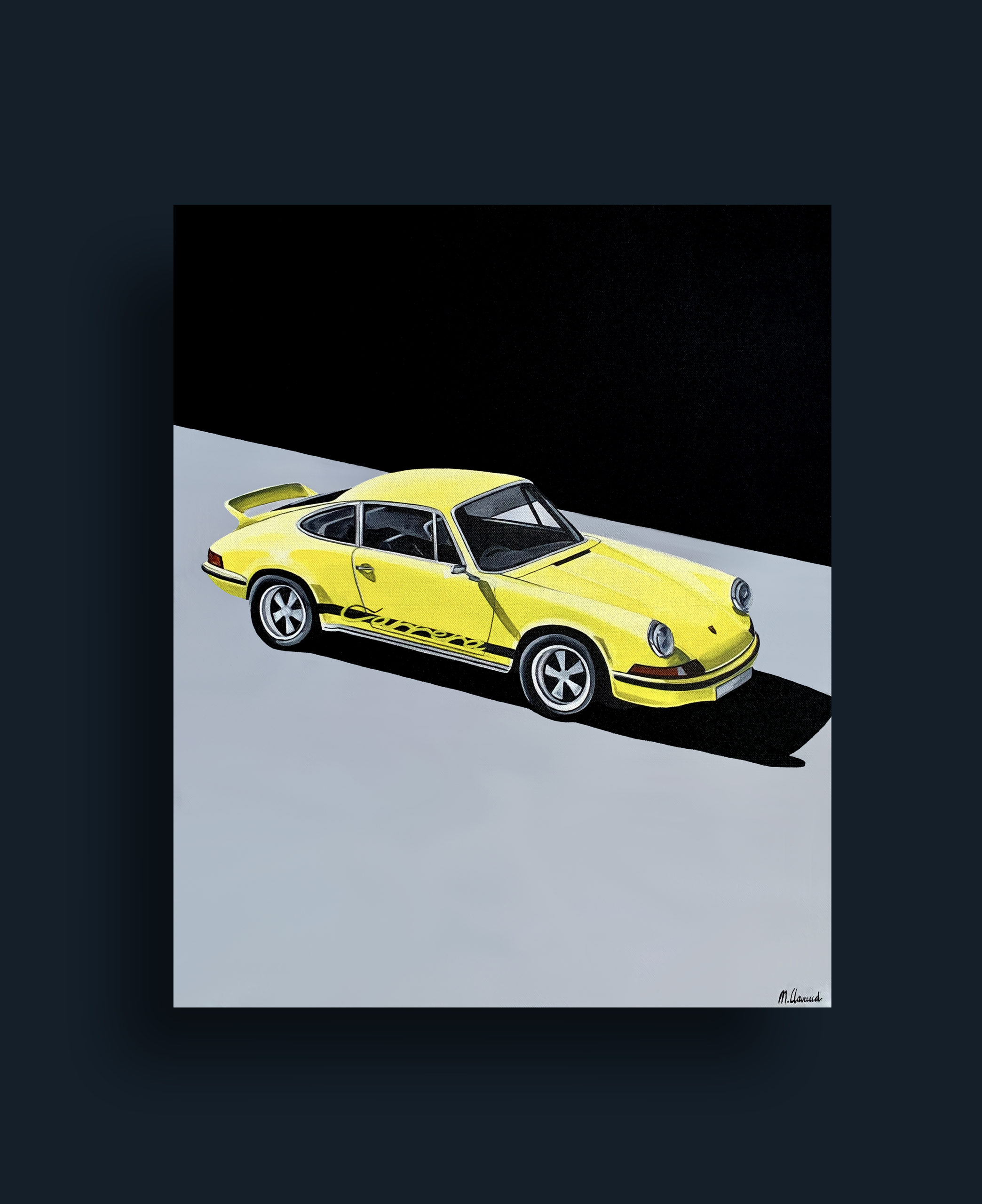 PORSCHE CARRERA JAUNE