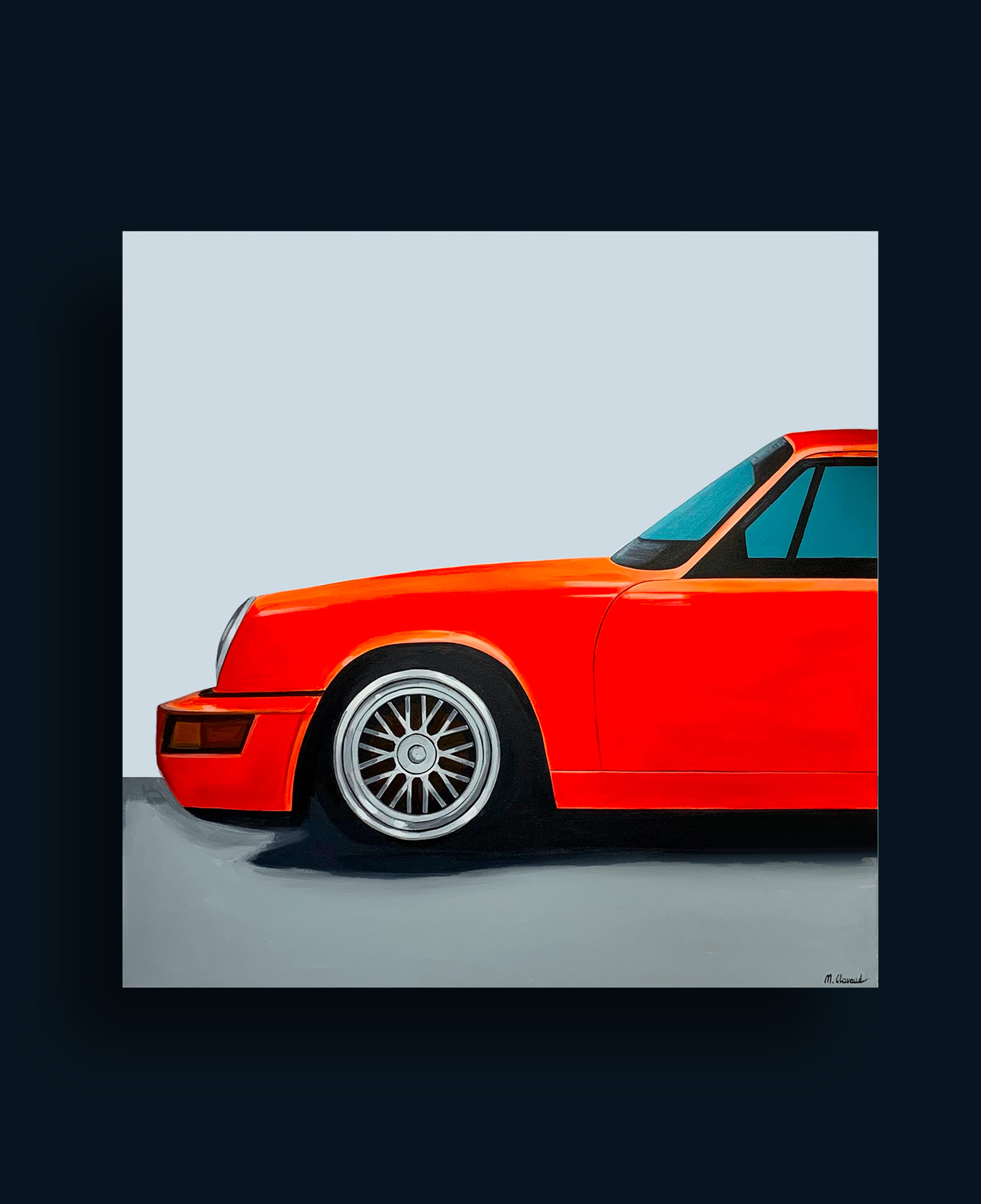 Porsche diptyque orange